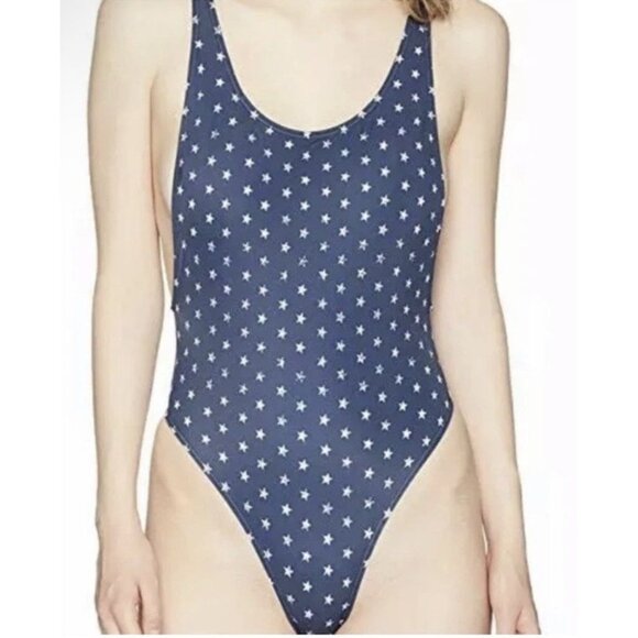 Roxy Other - Roxy Starry Lowback One Piece Navy And White Swimsuit Size Small NWT